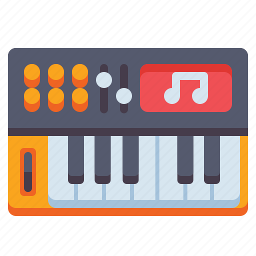 Synthesizer, keyboard, musical instrument, music icon - Download on Iconfinder