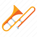 trombone, trumpet, music, musical instrument, sound