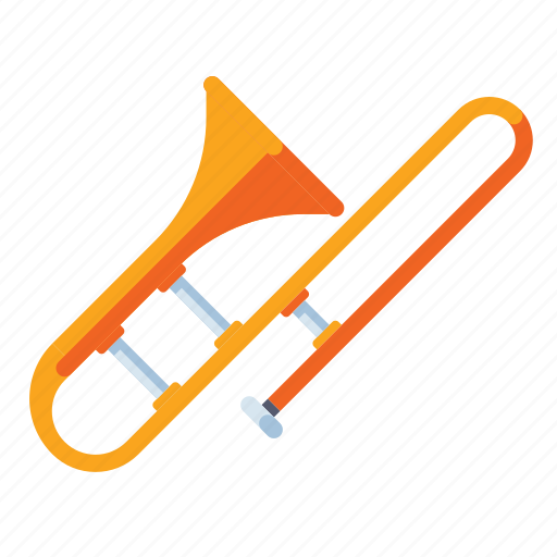 Trombone, trumpet, music, musical instrument, sound icon - Download on Iconfinder