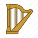 classical music, harp, instruments, music, musical instrument, song, strings 