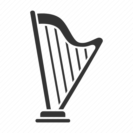 Classical, greek, harp, heather harp, instrument, musical icon - Download on Iconfinder