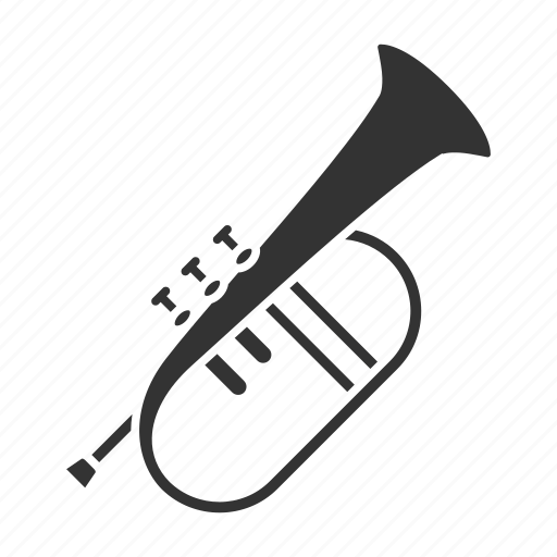 Bugle, flugel, flugelhorn, horn, instrument, musical, trumpet icon - Download on Iconfinder