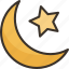 moon, crescent, islam, arabic, holy 