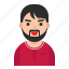 avatar, beard, man, muslim, people, profile 