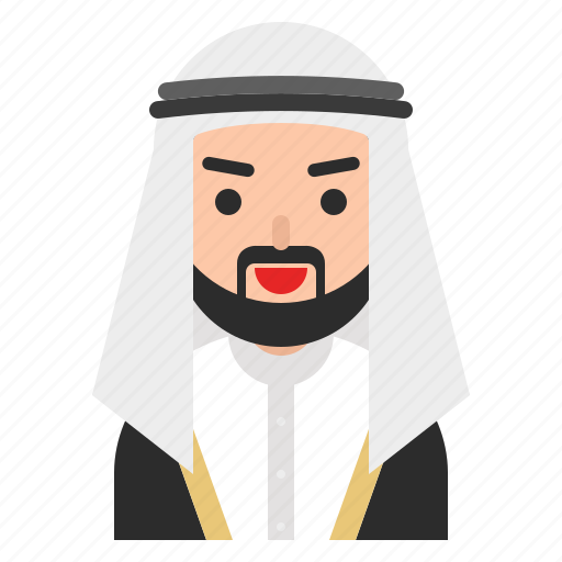 Avatar, beard, bisht, islam, keffiyeh, man, muslim icon - Download on Iconfinder