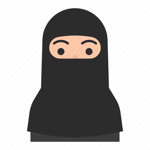 Avatar, hijab, islam, muslim, niqab, people, woman icon - Download on Iconfinder