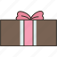 gift, present, box, celebration, anniversary 