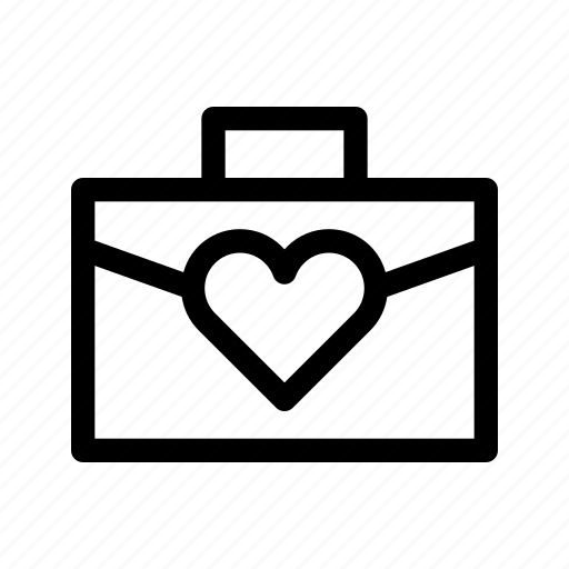 Briefcase, heart, love icon - Download on Iconfinder