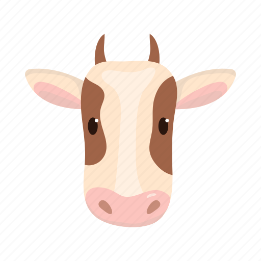Animal, cow, domestic, farm, head, pet, snout icon - Download on Iconfinder