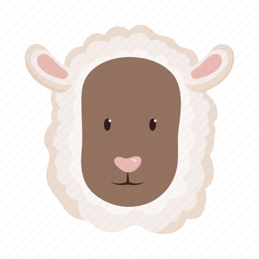 Animal, domestic, farm, head, pet, sheep, snout icon - Download on Iconfinder