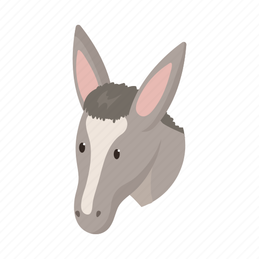 Animal, domestic, donkey, farm, head, pet, snout icon - Download on Iconfinder