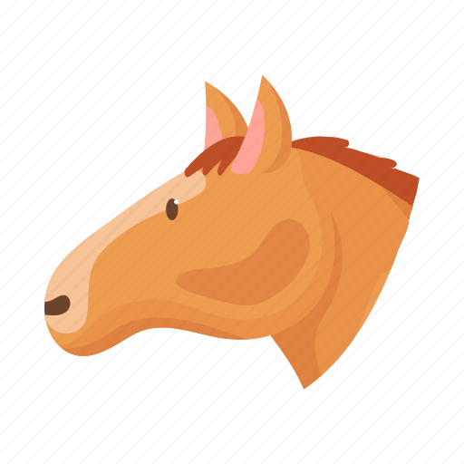 Animal, domestic, farm, head, horse, pet, snout icon - Download on Iconfinder