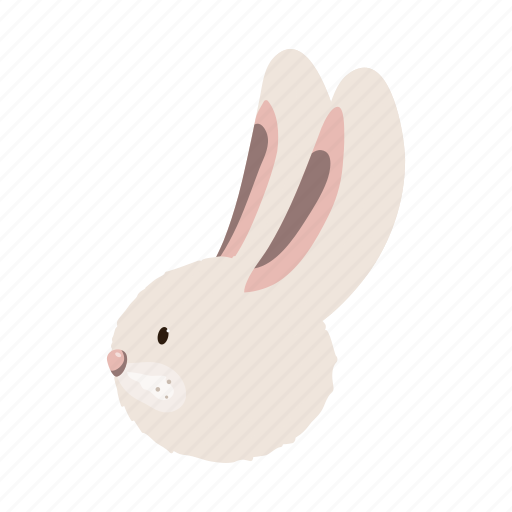 Animal, domestic, farm, head, pet, rabbit, snout icon - Download on Iconfinder