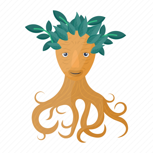 Groot, character, roots, avatar, leaves, groot head icon - Download on Iconfinder