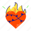 heart emoji, heart fire, heart art, heart tattoo, love fire 
