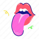 tongue out, tongue emoji, lips emoji, lips art, open mouth