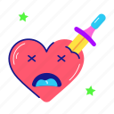 stab heart, killed heart, dead heart, stab emoji, heart emoji