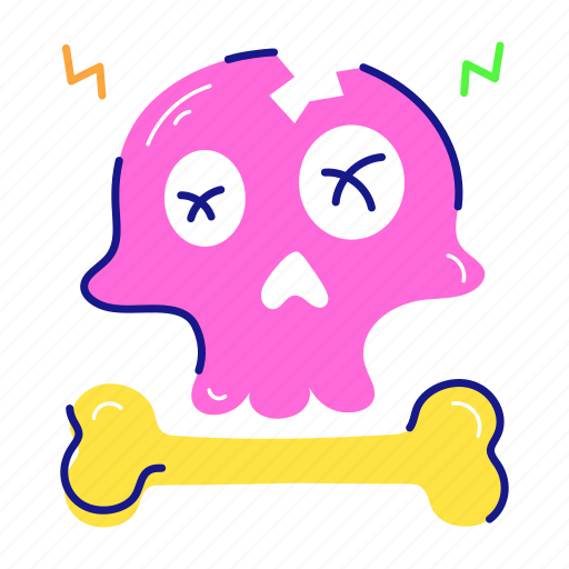 Skull face, skeleton face, skull emoji, skull art, skullcap sticker - Download on Iconfinder