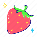 fresh fruit, fruit art, strawberry, healthy food, strawberry emoji