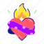 heart emoji, heart tattoo, love fire, heart fire, heart art 