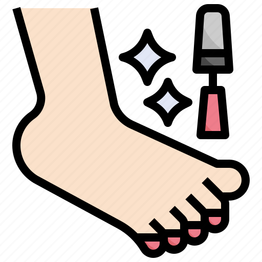 Foot, pedicure, beauty, salon, nail, polish icon - Download on Iconfinder