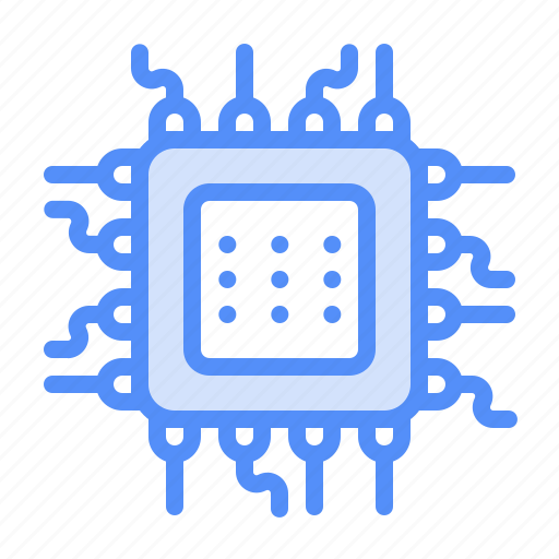 Microchip, chip, semiconductor, electronics, technology icon - Download on Iconfinder