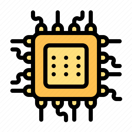 Microchip, chip, semiconductor, electronics, technology icon - Download on Iconfinder