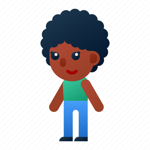 Female, ethiopian skin, woman, diversity, nationality, racial, african icon - Download on Iconfinder