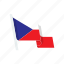 country, czech, flag, republic 