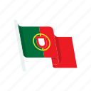 country, flag, national, portugal
