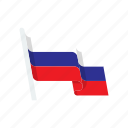 country, flag, national, russia