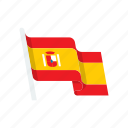 country, flag, national, spain