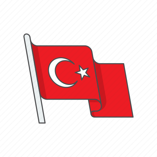Country, flag, national, turkey icon - Download on Iconfinder