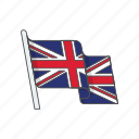 country, flag, great britain, kingdom, united