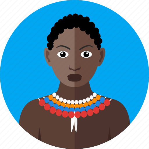 Africa, african, black woman, national, nationality, tribal, wild icon - Download on Iconfinder