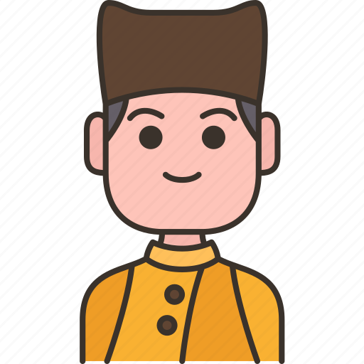 Malaysian, man, ethnic, traditional, clothing icon - Download on Iconfinder