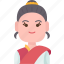 laos, woman, traditional, dress, culture 