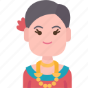 maldivian, woman, nationality, traditional, costume