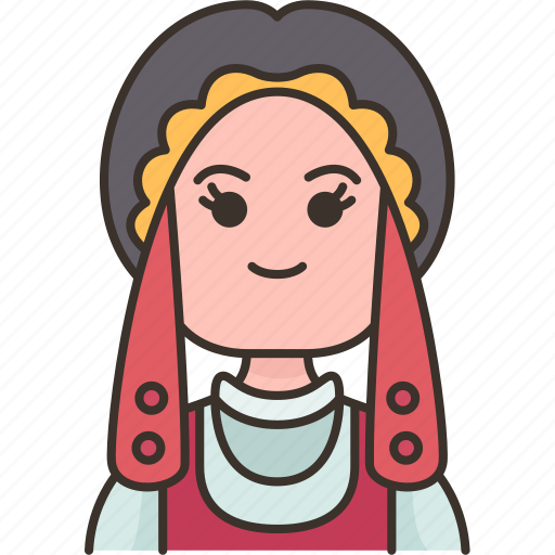 Lithuanian, folk, woman, nationality, culture icon - Download on Iconfinder