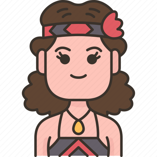New, zealand, maori, women, polynesian icon - Download on Iconfinder