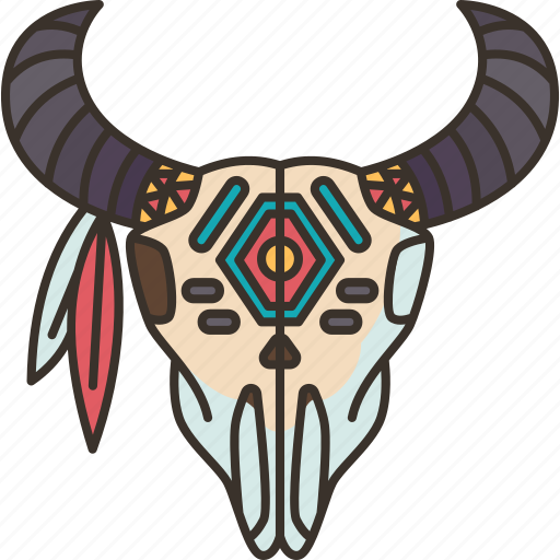 Bull, skull, buffalo, head, bone icon - Download on Iconfinder