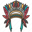 headdress, feather, indian, tribe, ornament