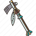 tomahawk, axe, tool, weapon, handle