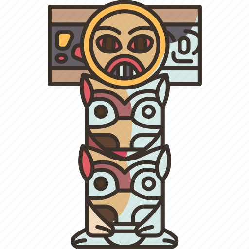 Totem, statue, monument, indigenous, tribal icon - Download on Iconfinder