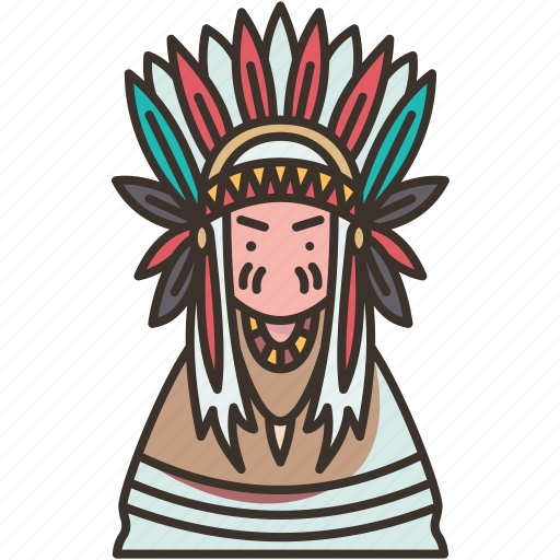 Tribal, leader, indigenous, indian, american icon - Download on Iconfinder