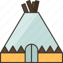 tent, teepee, camp, indian, village
