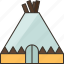 tent, teepee, camp, indian, village 