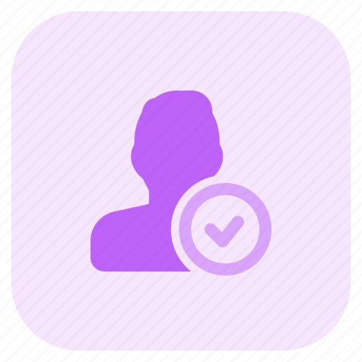 Check, tick mark, accept, single man icon - Download on Iconfinder