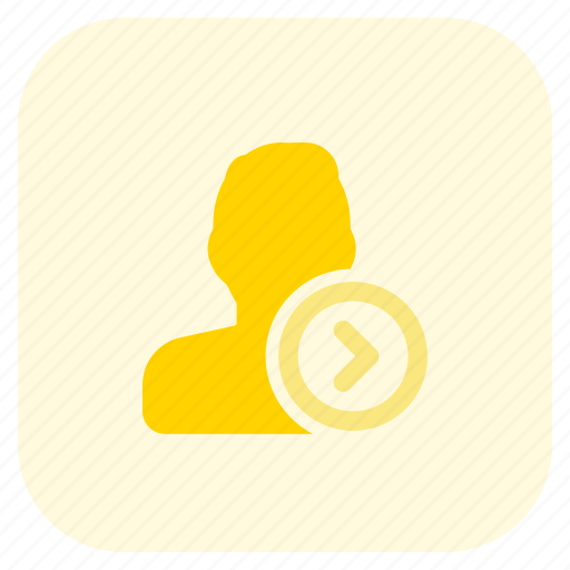 Direction, arrow, right, single man icon - Download on Iconfinder