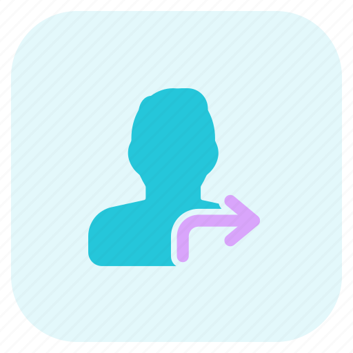 Move, arrow, out, single man icon - Download on Iconfinder
